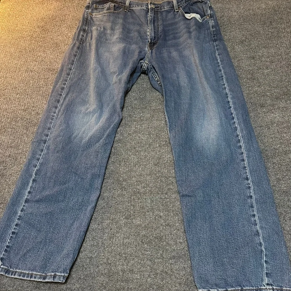 Levis 505‎ Regular Fit Straight Leg Mens Blue Denim Jeans W40 L32 Medium Wash